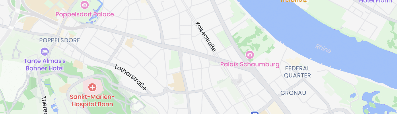 Karte mit dem ungefähren Standort