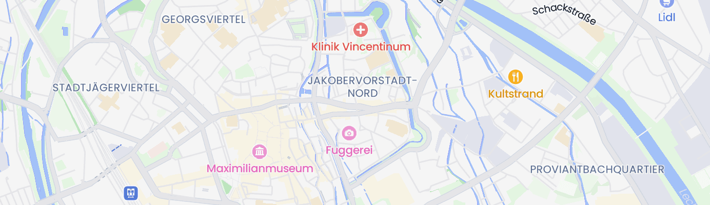Karte mit dem ungefähren Standort