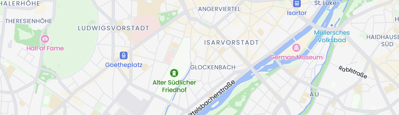 Karte mit dem ungefähren Standort
