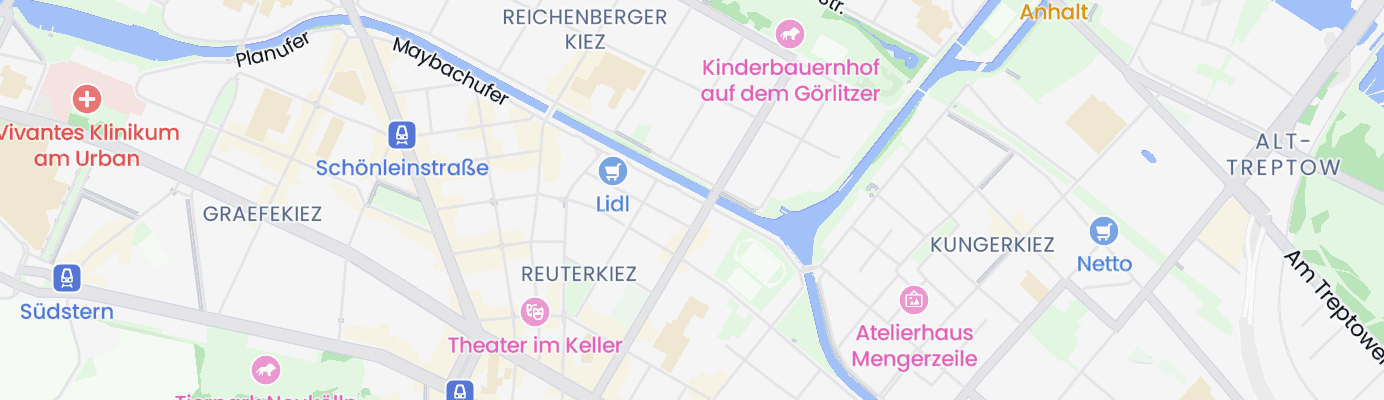 Karte mit dem ungefähren Standort