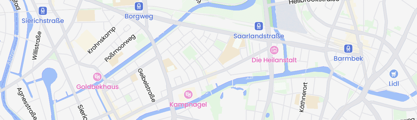 Karte mit dem ungefähren Standort