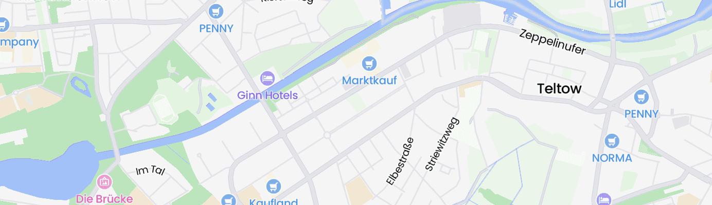 Karte mit dem ungefähren Standort