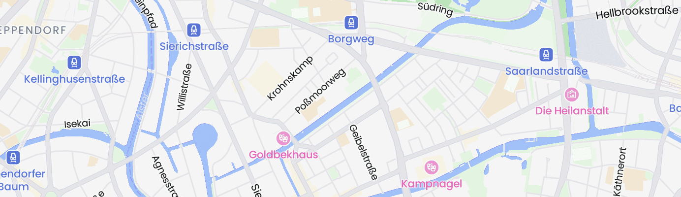 Karte mit dem ungefähren Standort