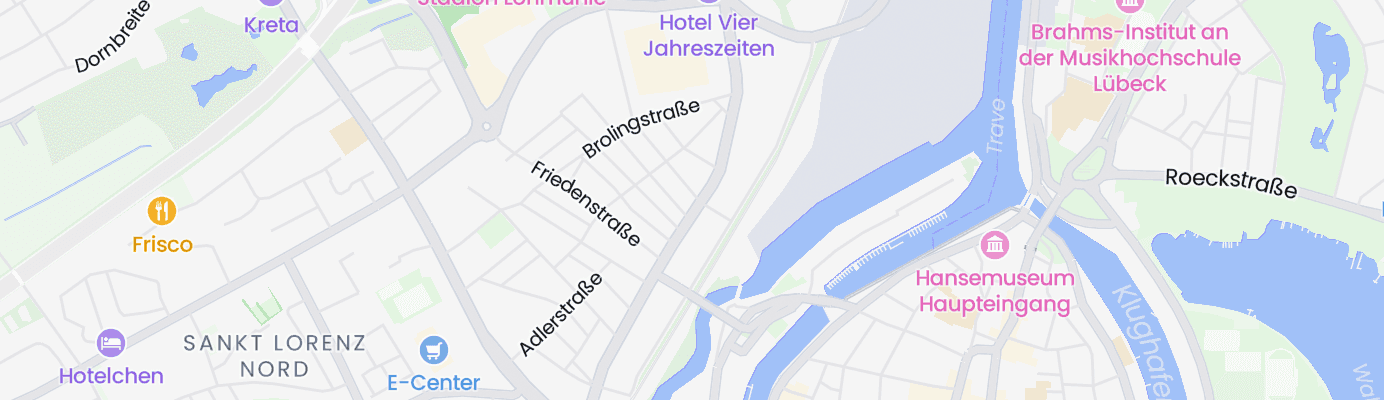 Karte mit dem ungefähren Standort