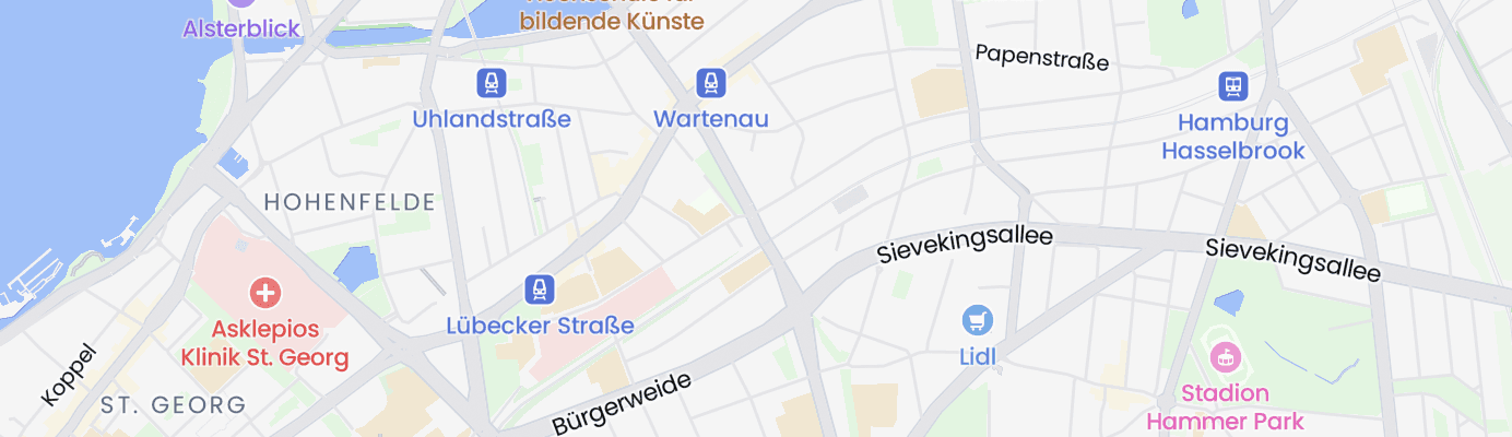 Karte mit dem ungefähren Standort