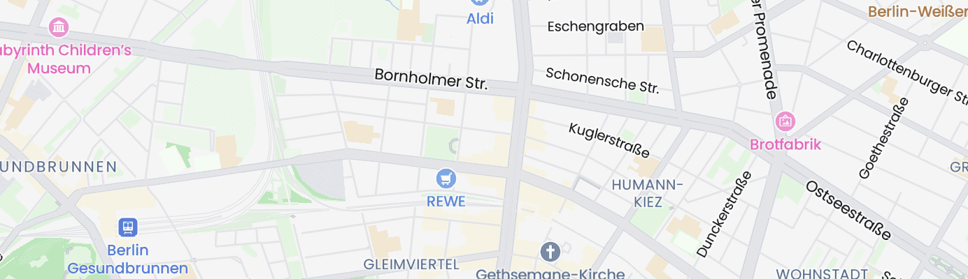 Karte mit dem ungefähren Standort
