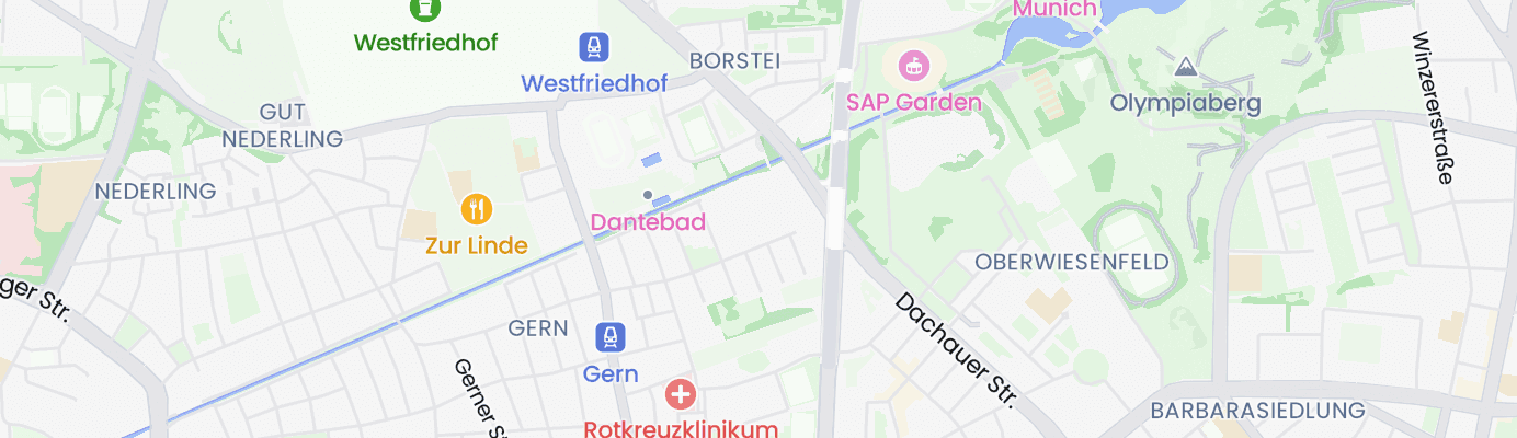 Karte mit dem ungefähren Standort