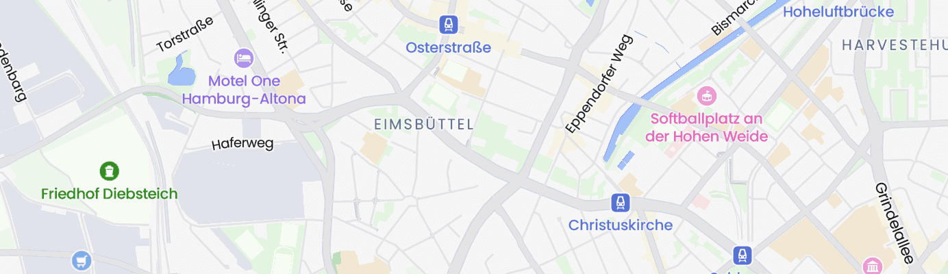 Karte mit dem ungefähren Standort
