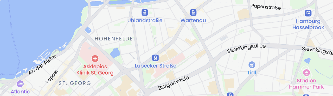 Karte mit dem ungefähren Standort