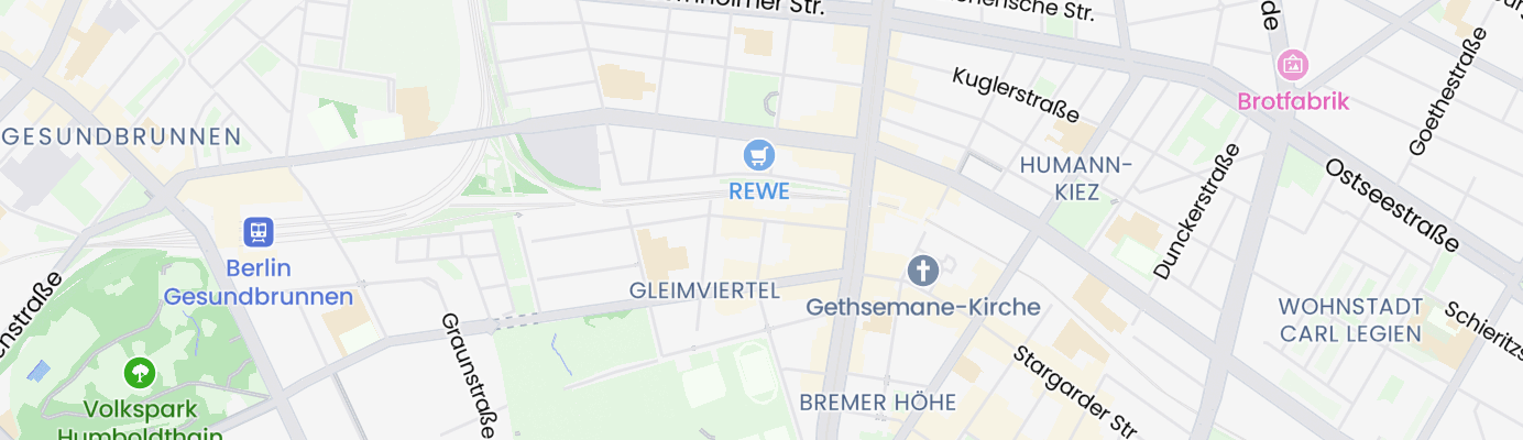Karte mit dem ungefähren Standort
