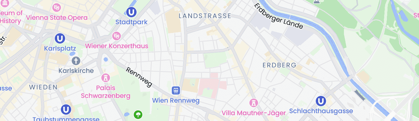 Karte mit dem ungefähren Standort