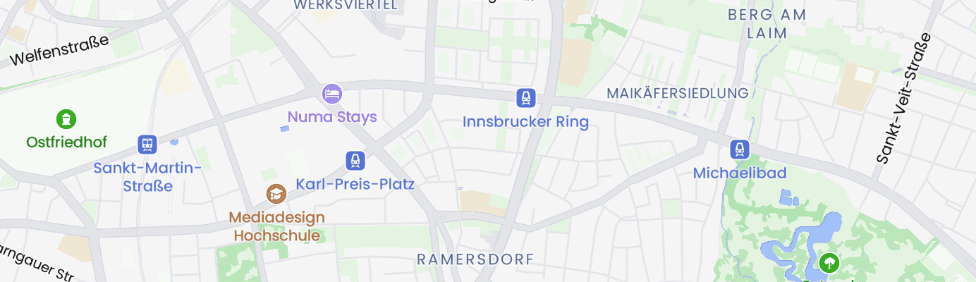 Karte mit dem ungefähren Standort