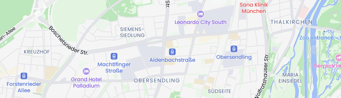 Karte mit dem ungefähren Standort