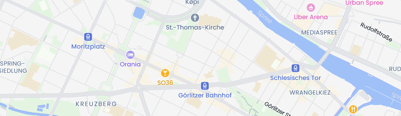 Karte mit dem ungefähren Standort