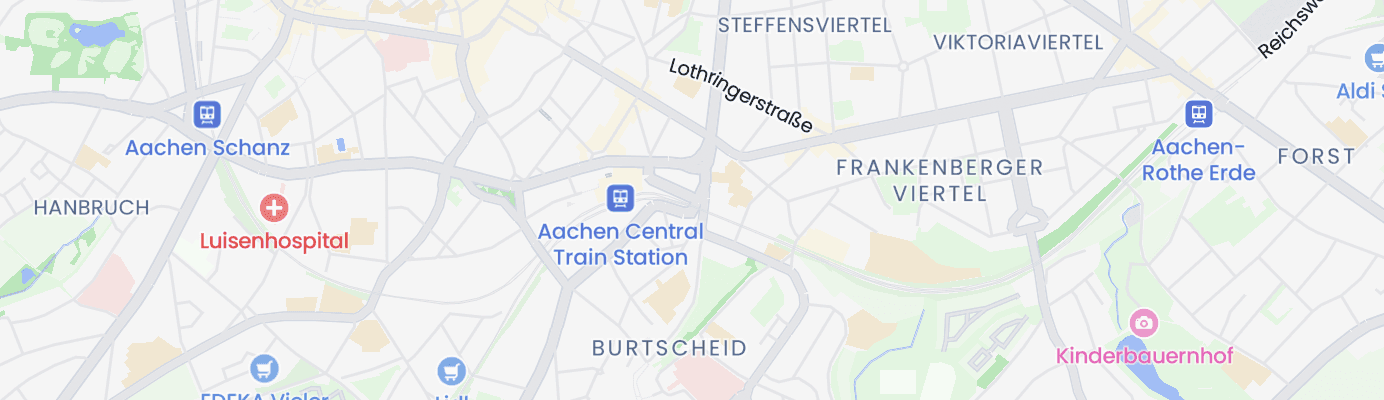 Karte mit dem ungefähren Standort