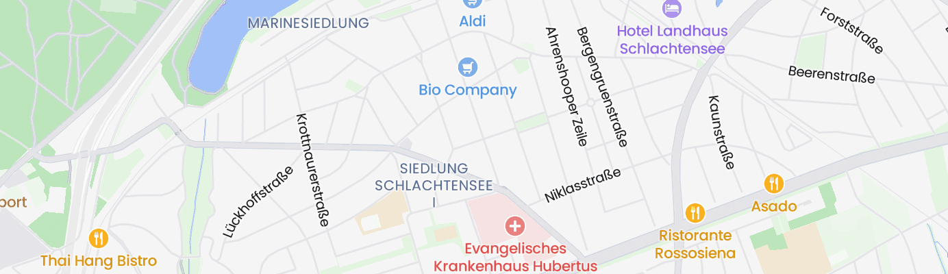 Karte mit dem ungefähren Standort