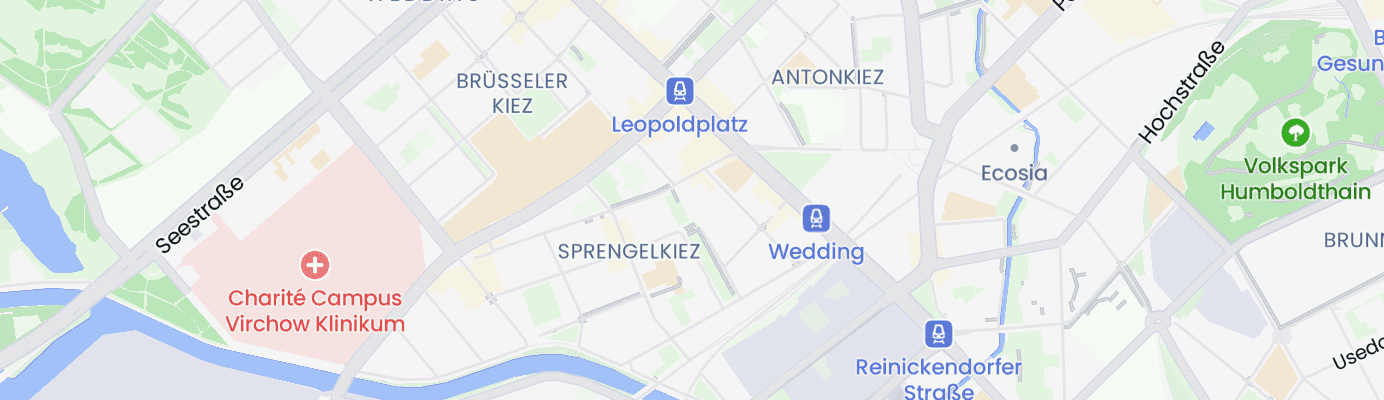 Karte mit dem ungefähren Standort
