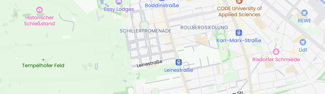 Karte mit dem ungefähren Standort