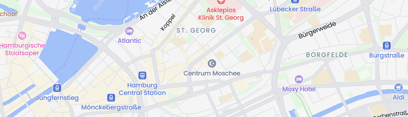 Karte mit dem ungefähren Standort