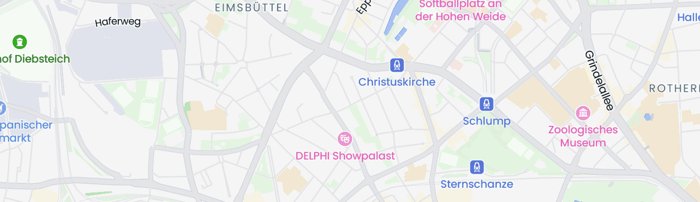 Karte mit dem ungefähren Standort