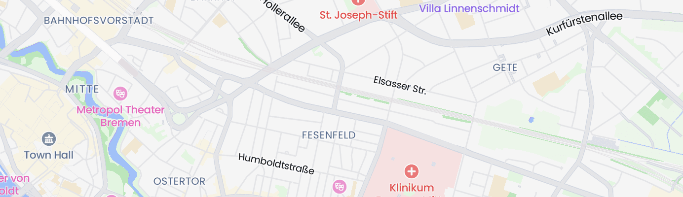 Karte mit dem ungefähren Standort