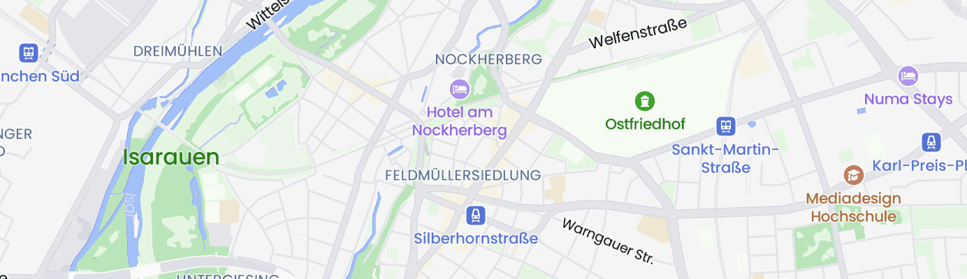 Karte mit dem ungefähren Standort