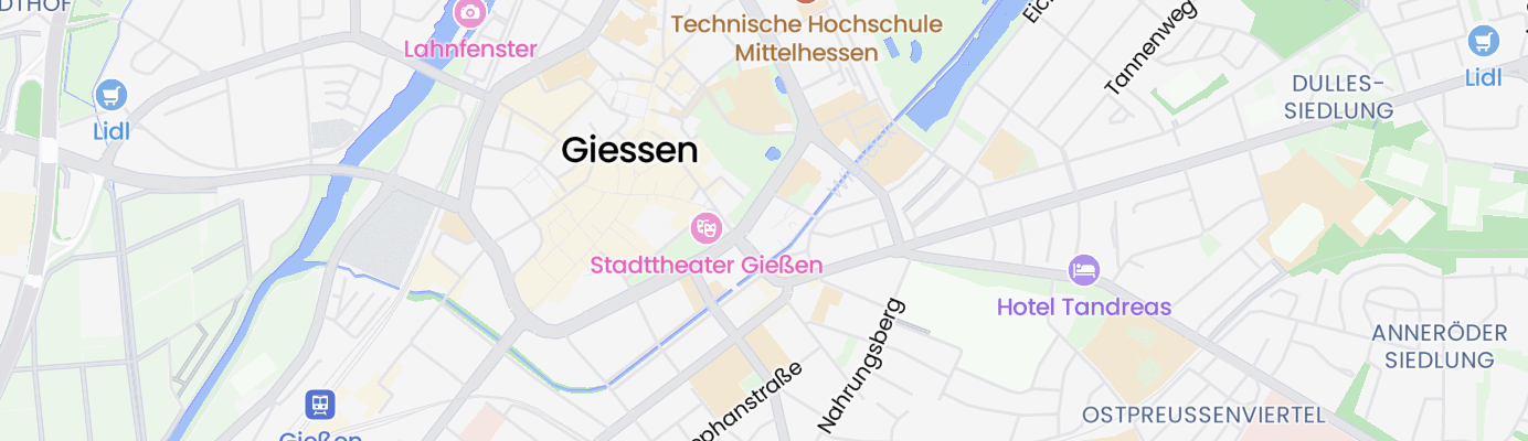 Karte mit dem ungefähren Standort