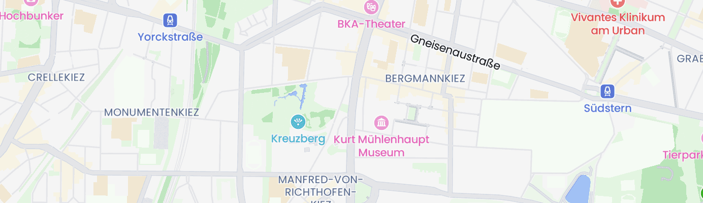 Karte mit dem ungefähren Standort