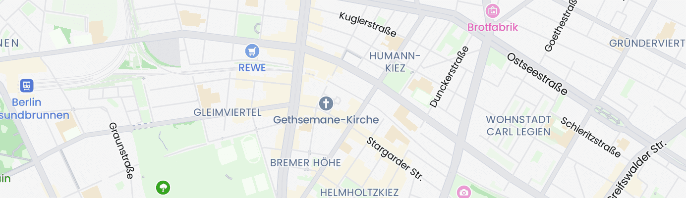 Karte mit dem ungefähren Standort