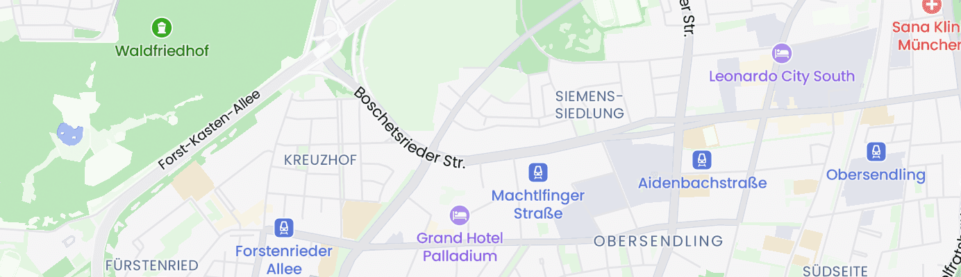 Karte mit dem ungefähren Standort