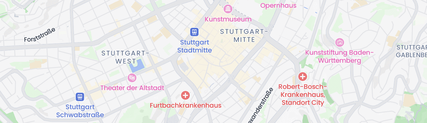 Karte mit dem ungefähren Standort