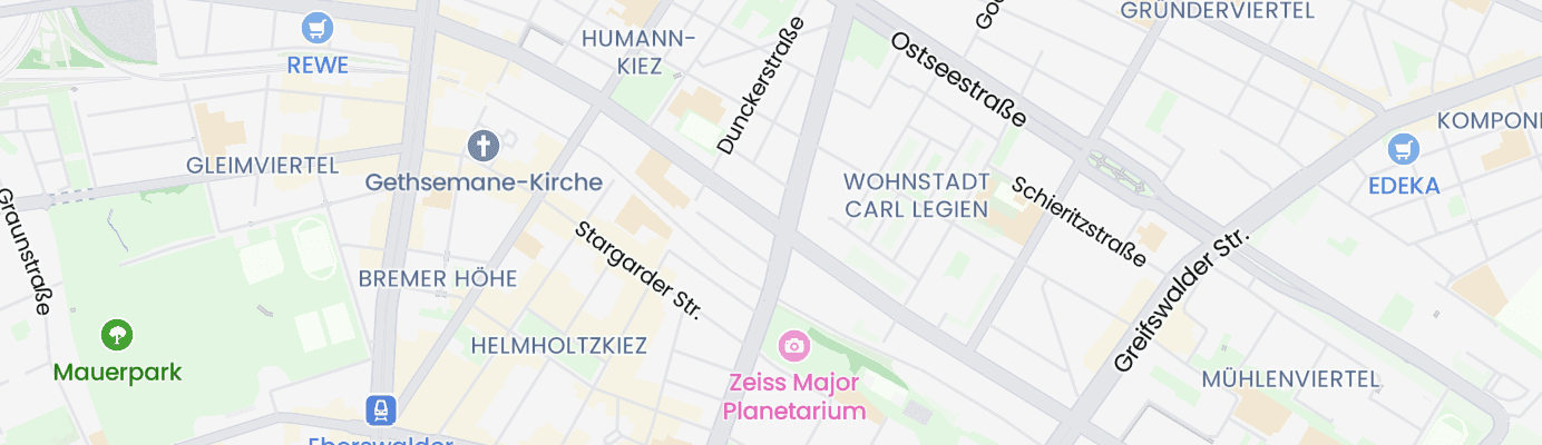 Karte mit dem ungefähren Standort