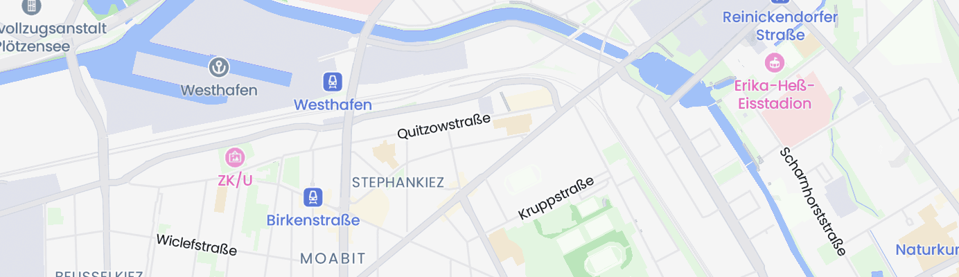 Karte mit dem ungefähren Standort