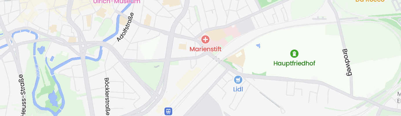 Karte mit dem ungefähren Standort