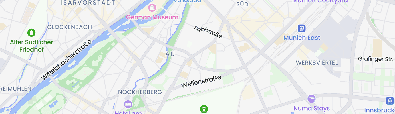 Karte mit dem ungefähren Standort