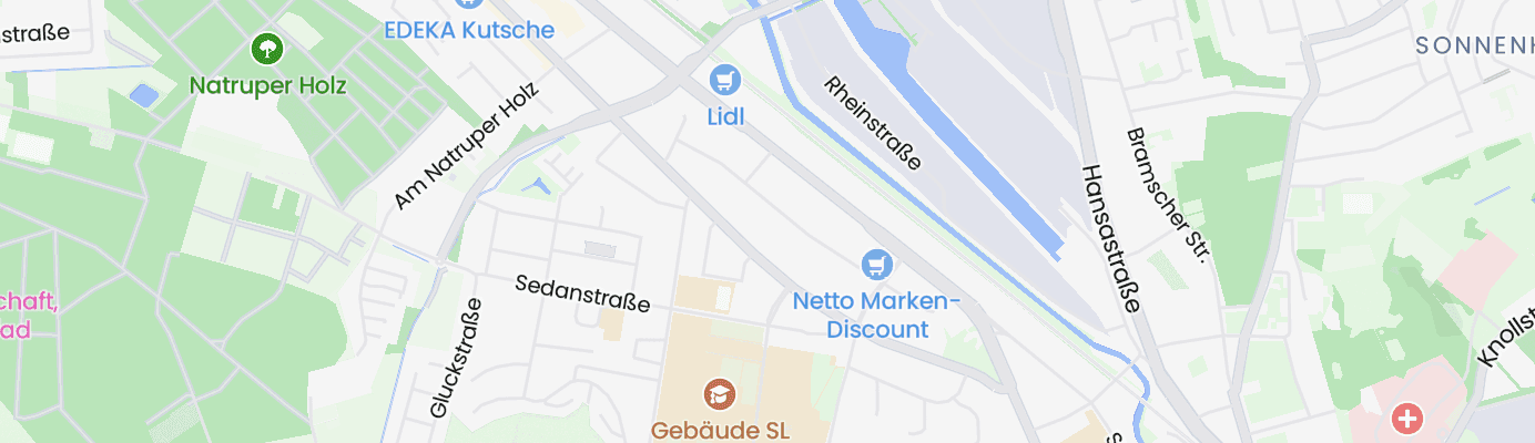 Karte mit dem ungefähren Standort