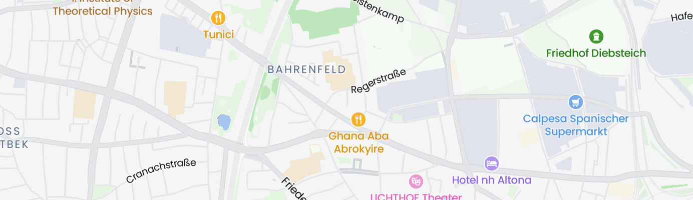 Karte mit dem ungefähren Standort