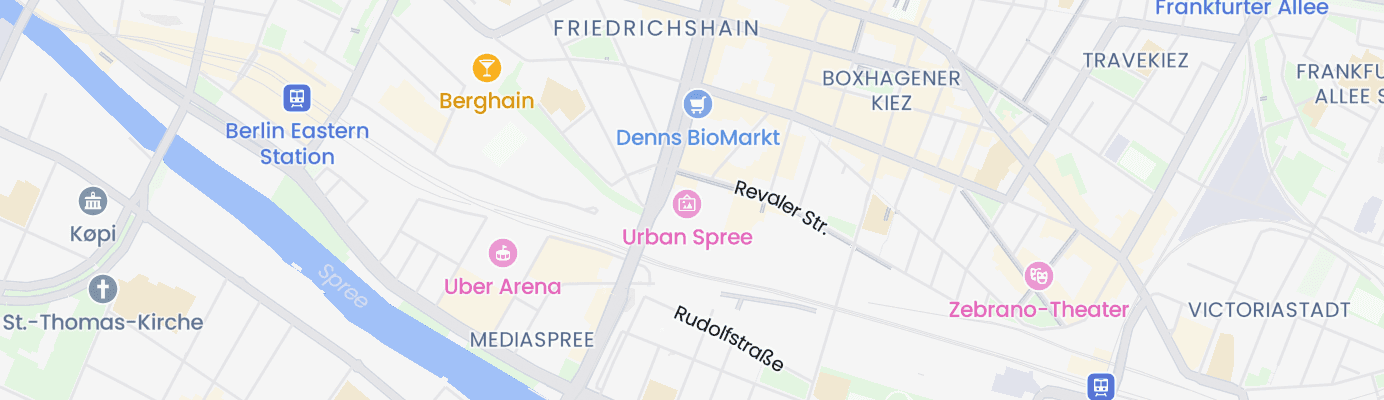 Karte mit dem ungefähren Standort