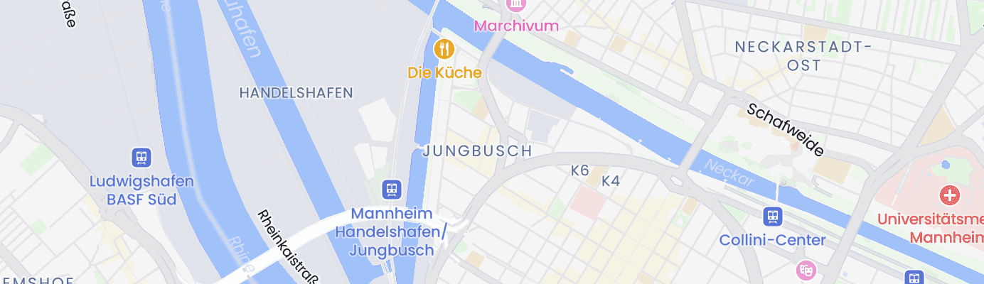 Karte mit dem ungefähren Standort