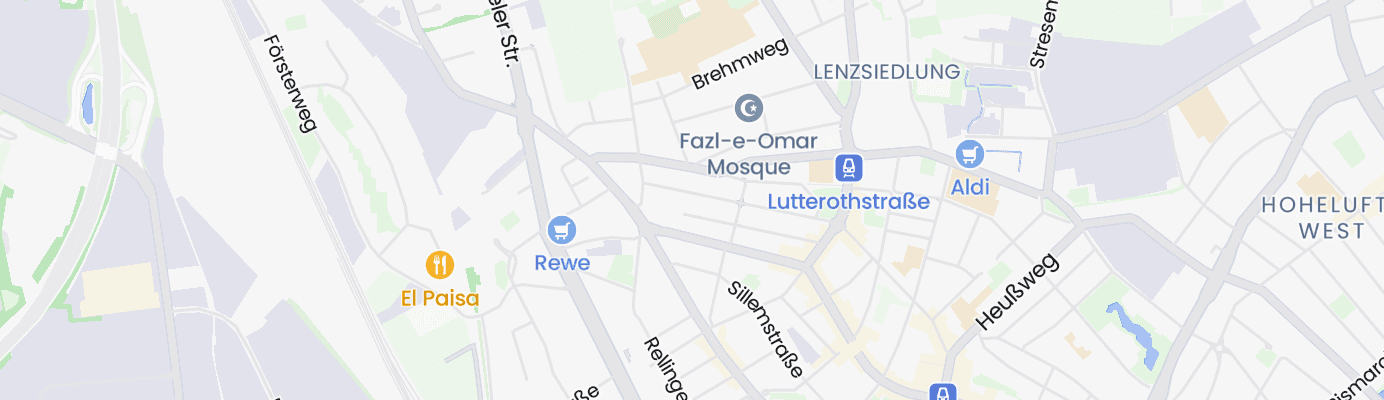 Karte mit dem ungefähren Standort
