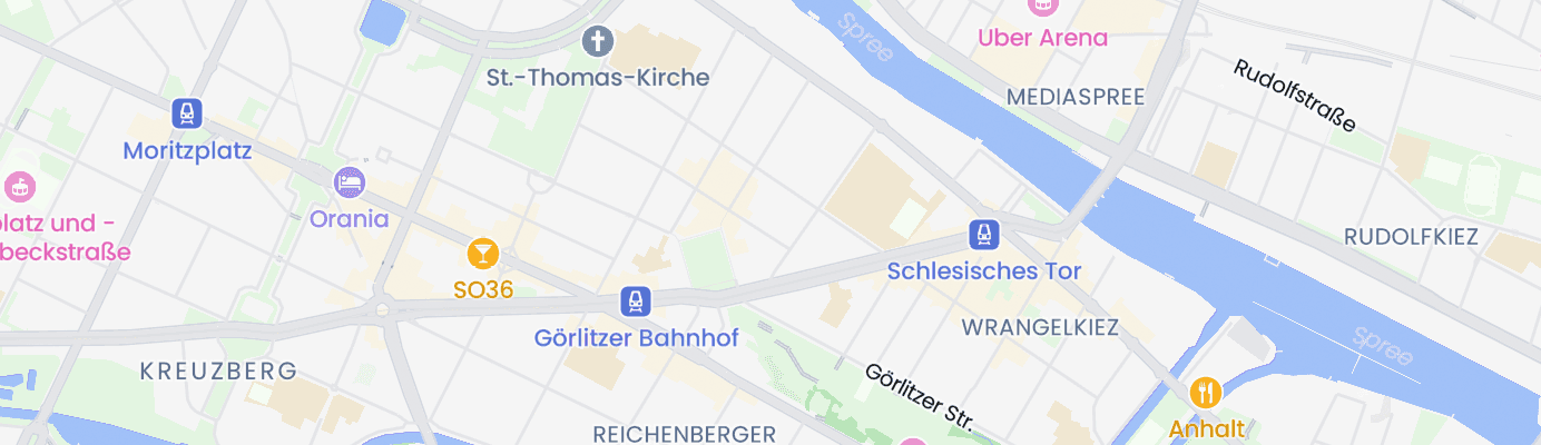 Karte mit dem ungefähren Standort
