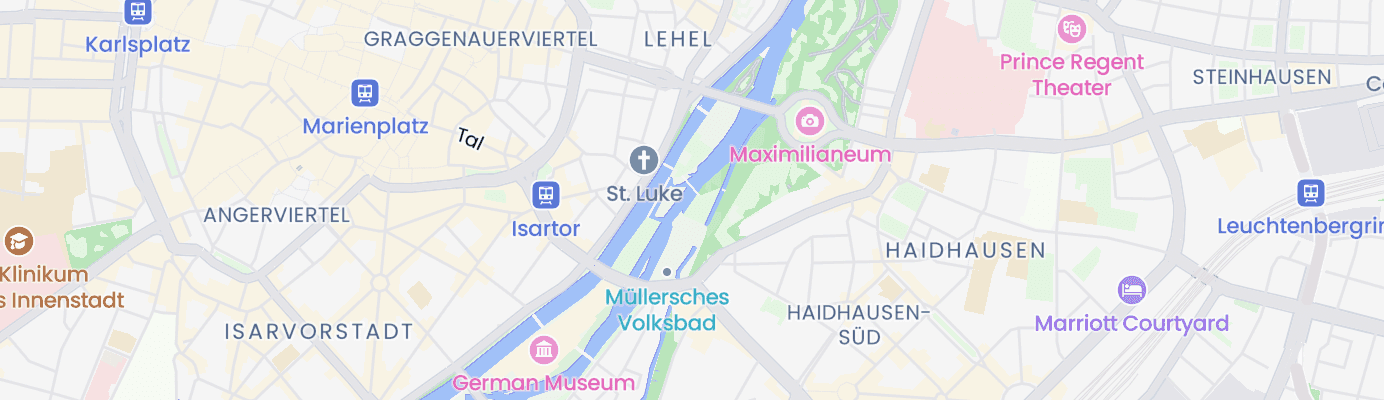 Karte mit dem ungefähren Standort