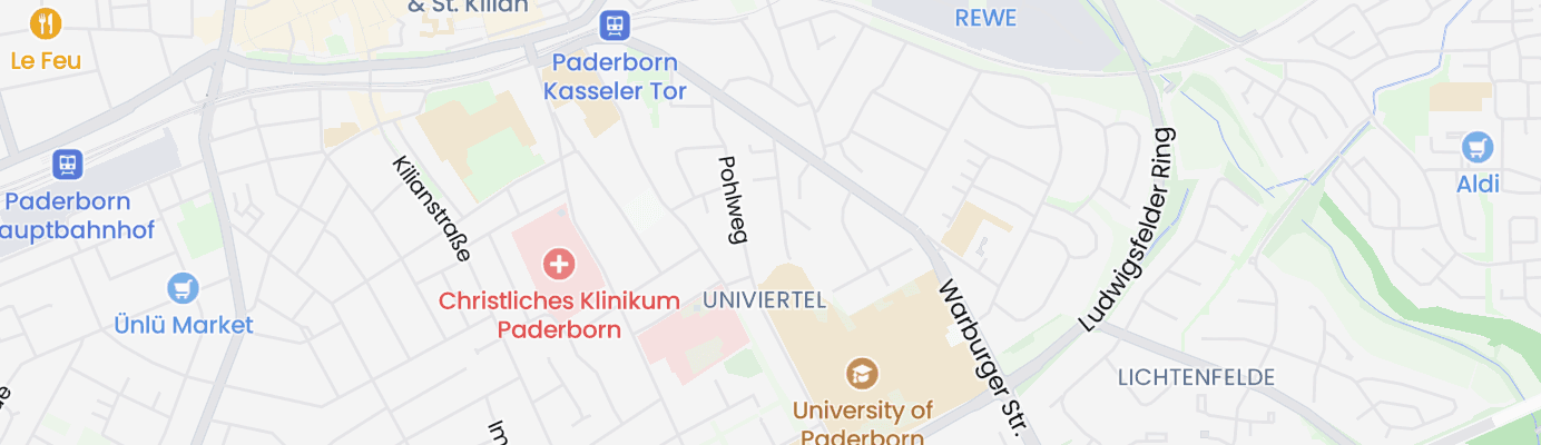 Karte mit dem ungefähren Standort