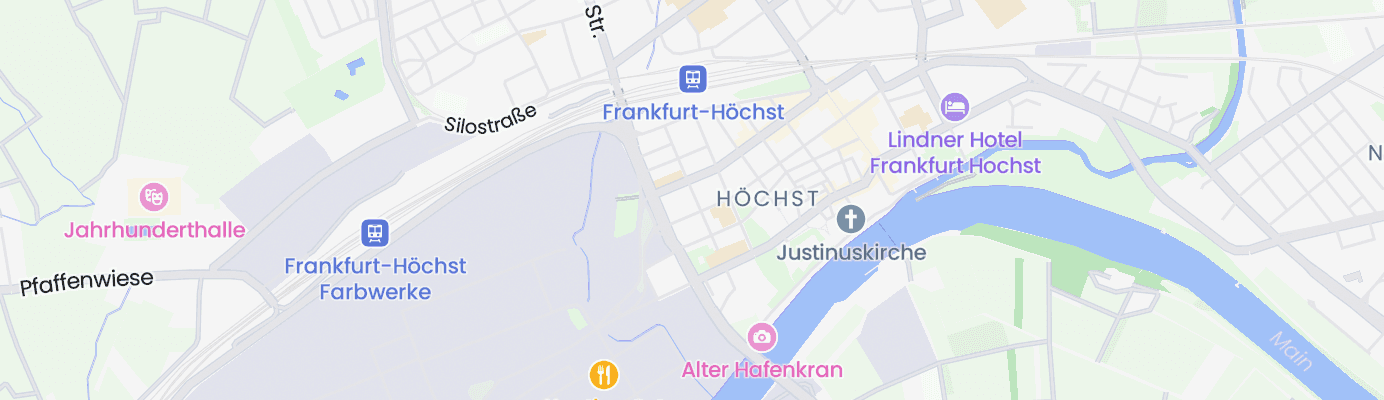 Karte mit dem ungefähren Standort