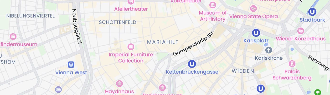 Karte mit dem ungefähren Standort