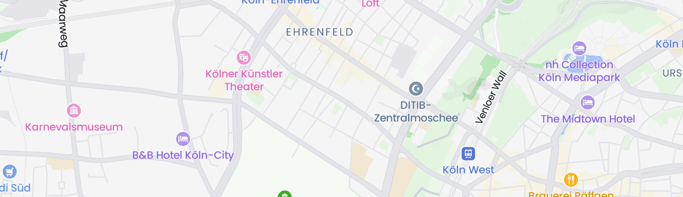 Karte mit dem ungefähren Standort