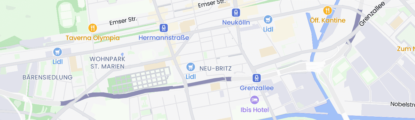 Karte mit dem ungefähren Standort