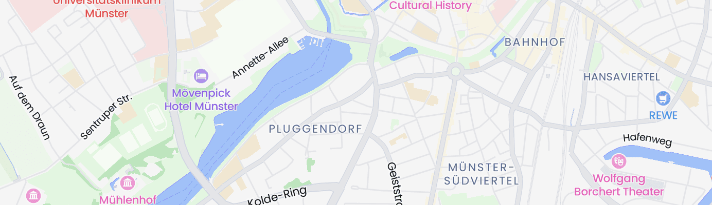 Karte mit dem ungefähren Standort