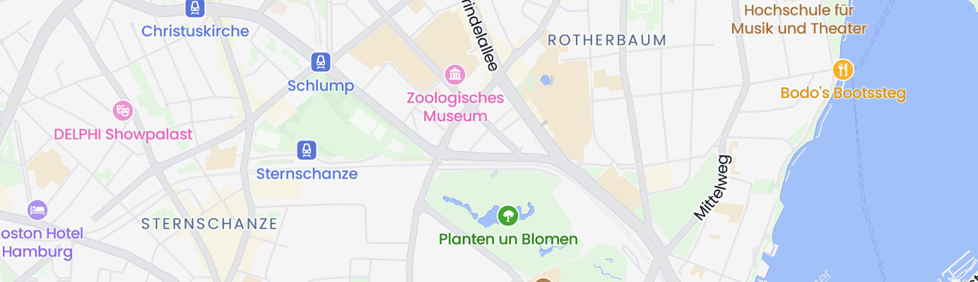 Karte mit dem ungefähren Standort