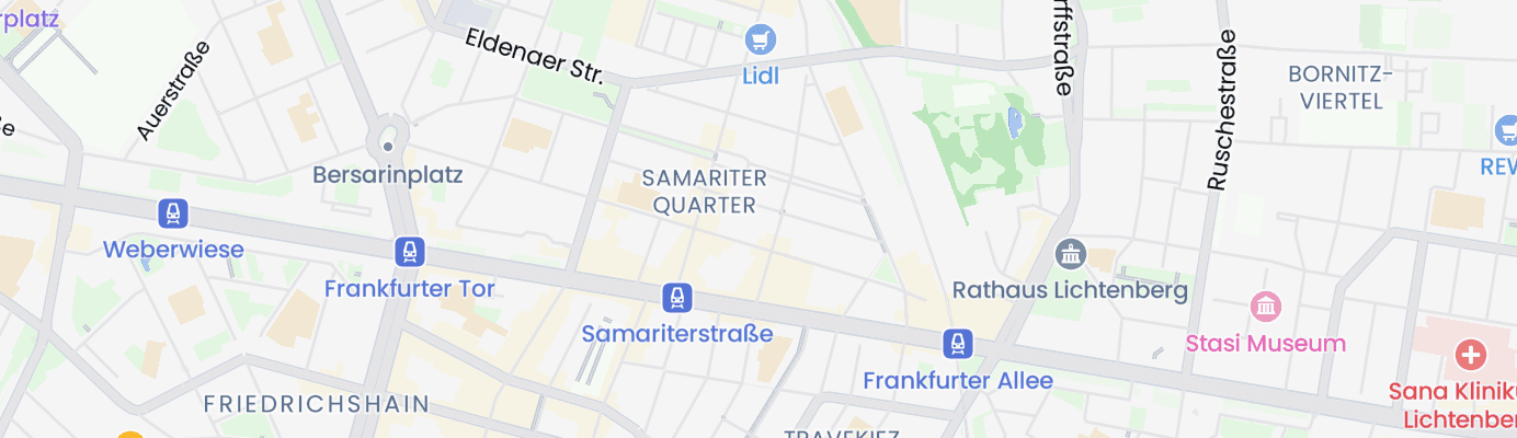 Karte mit dem ungefähren Standort